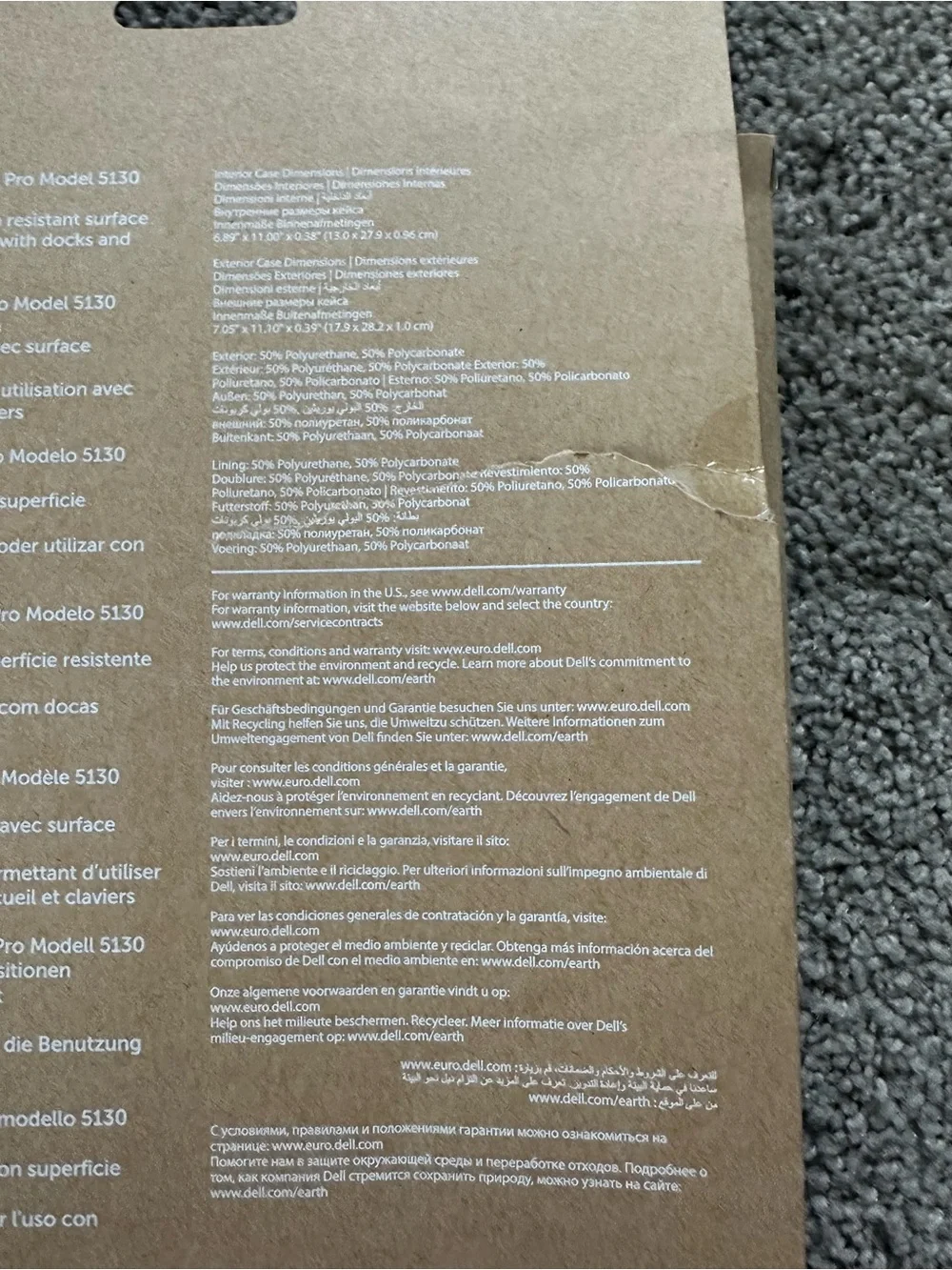 Dell OEM Venue‎ 11 Pro 5130 Tablet Hard Case
